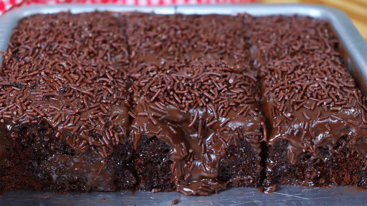 Bolo de Chocolate de liquidificador