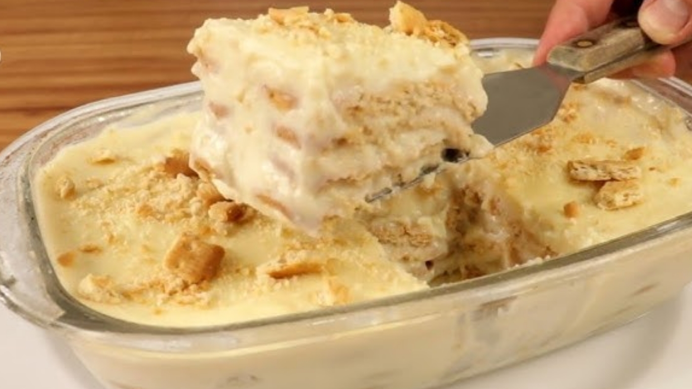 Pavê de Leite Condensado com Bolacha Maisena