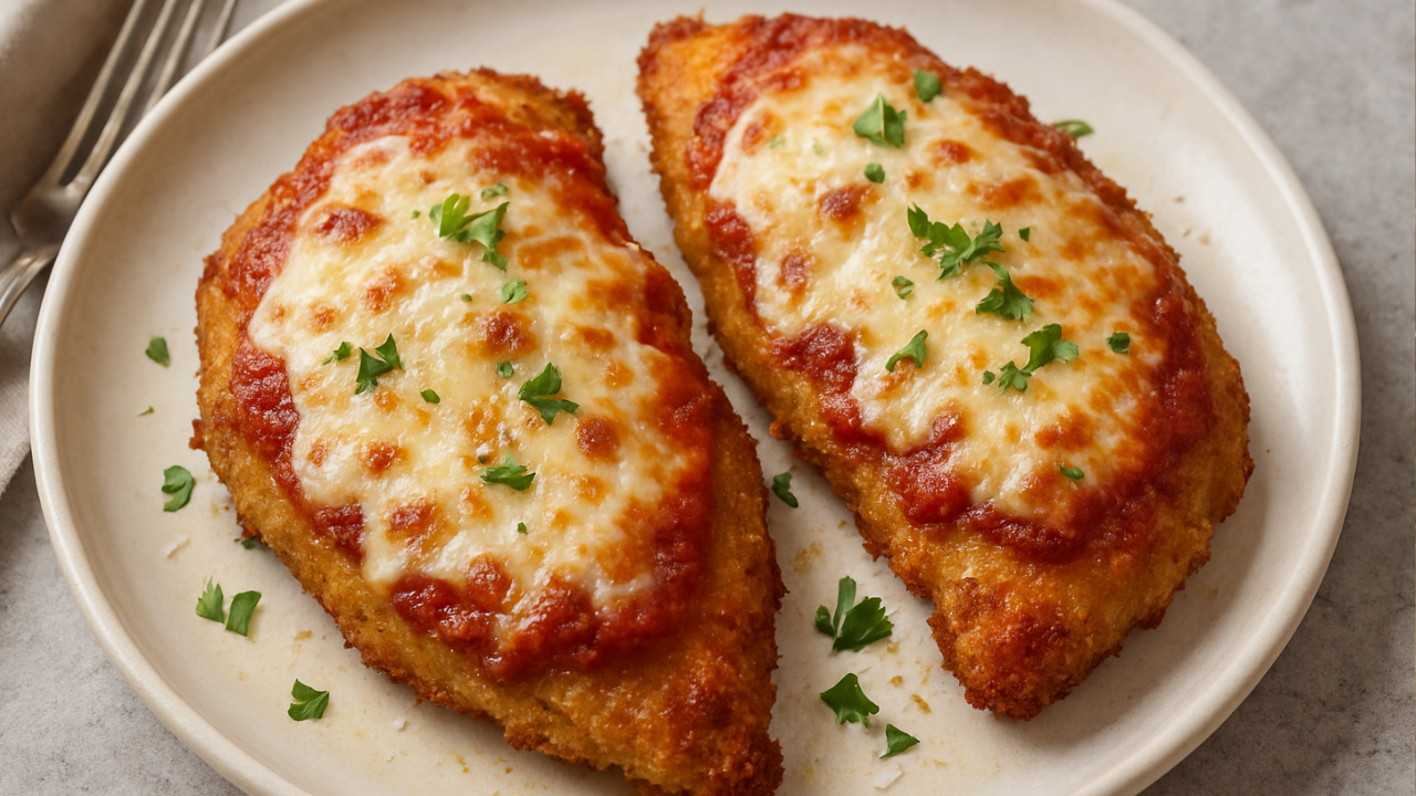 Frango à Parmegiana de Frigideira