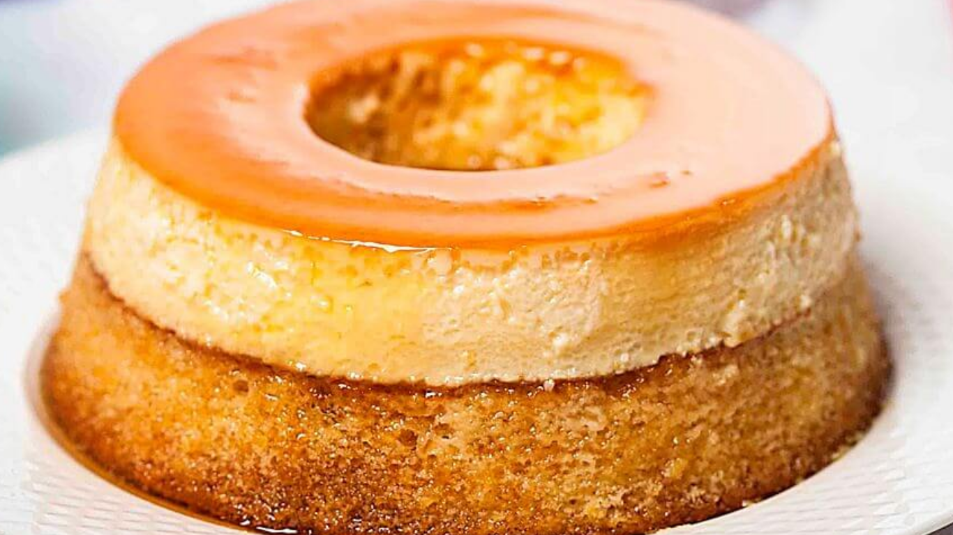 Bolo Pudim com Caramelo