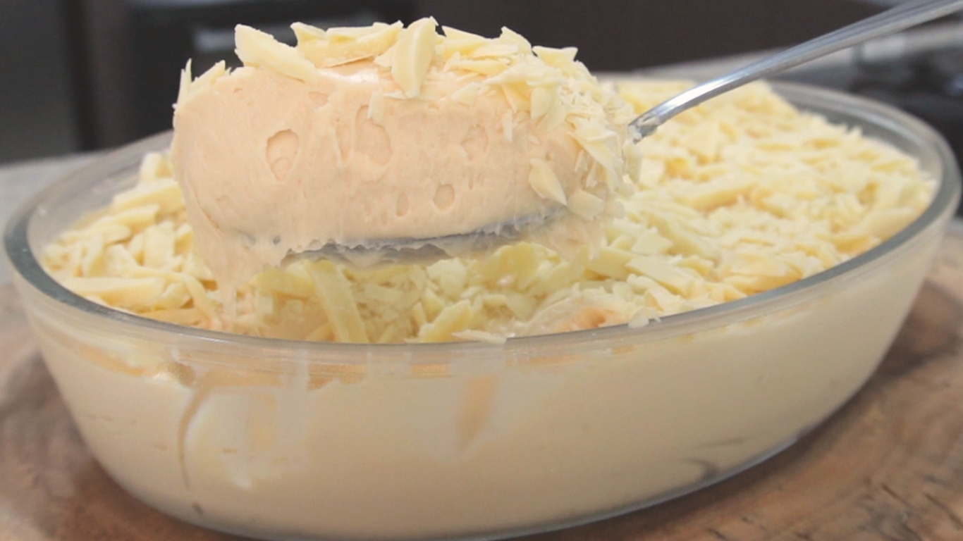 Mousse de Chocolate Branco Cremoso